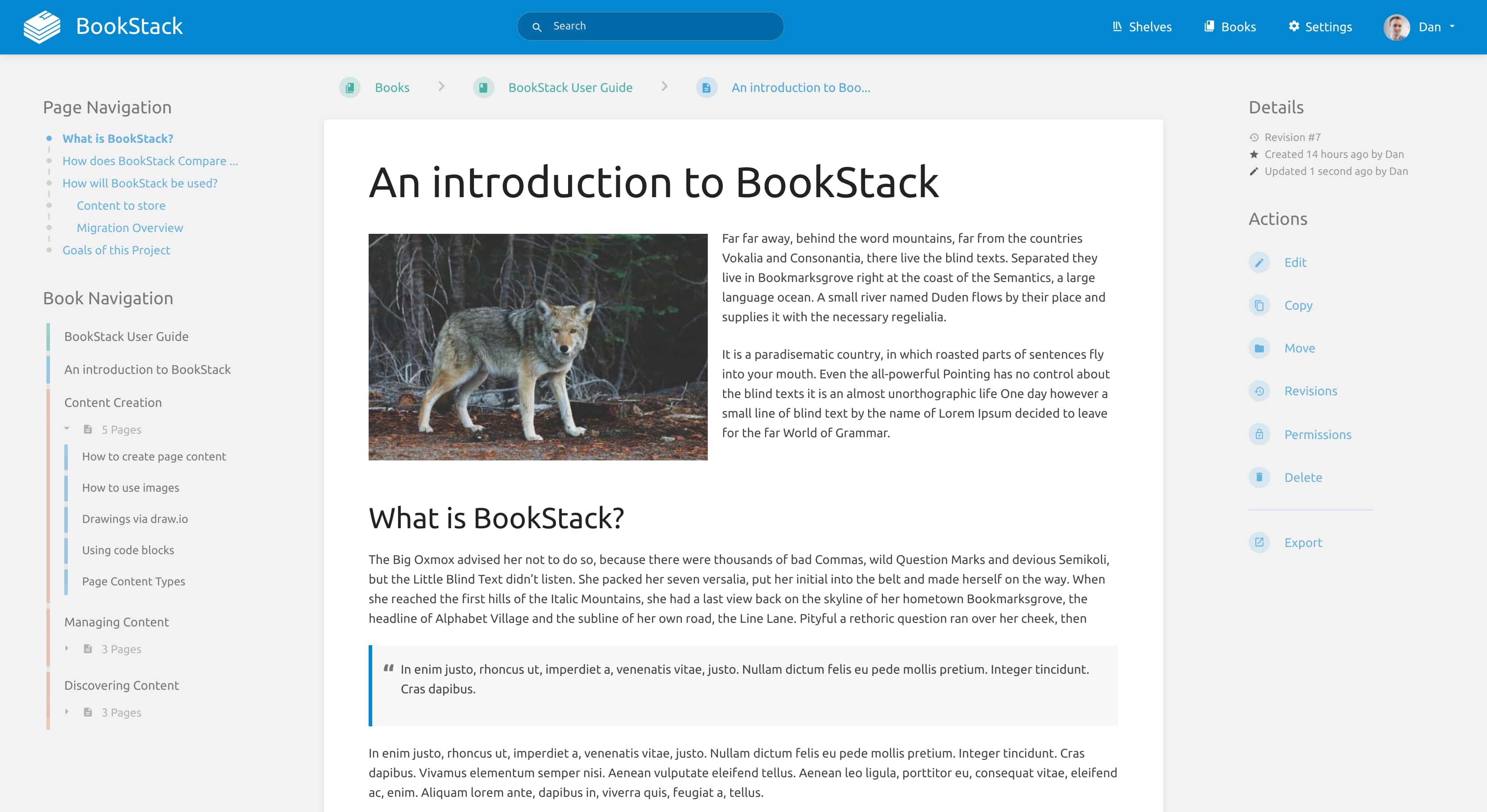 BookStack release v21.08